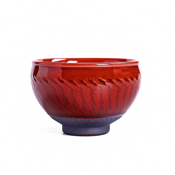Bemy Crimson Vampire Tenmoku Tea Cups