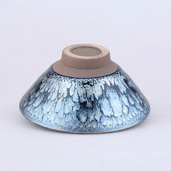 Bemy Floral Hundred Flowers Tenmoku Tea Cups
