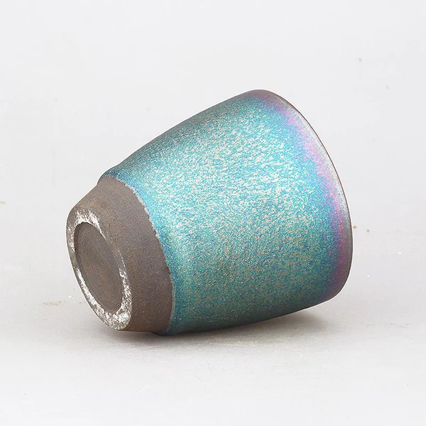 Bemy Serenity Rainbow Gilded Tenmoku Tea Cups