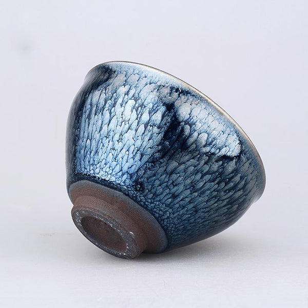 Bemy Frosted Oil Spotting Tenmoku Tea Cups