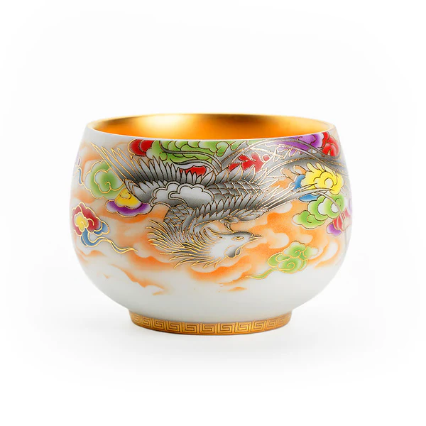 Bemy Golden Phoenix Tea Cups