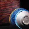 Bemy Oriental Blue Peacock Tenmoku Tea Cups