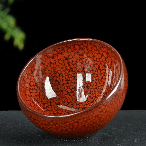 Bemy Tangerine Partridge Tenmoku Tea Cups