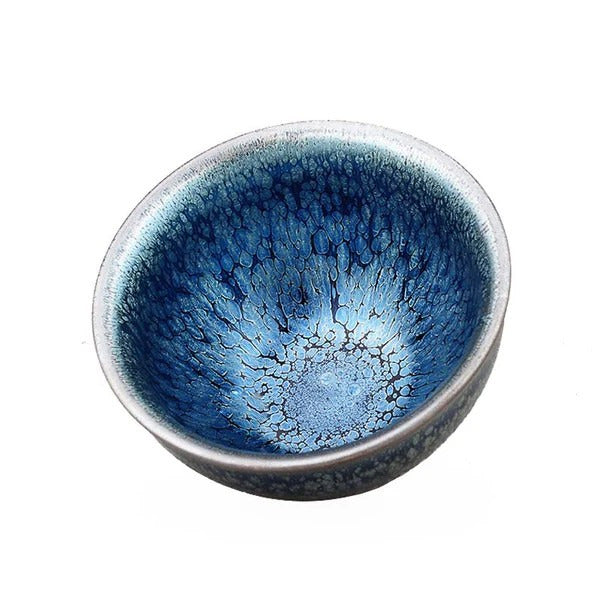 Bemy Deep Ocean Oil Spotting Tenmoku Tea Cups