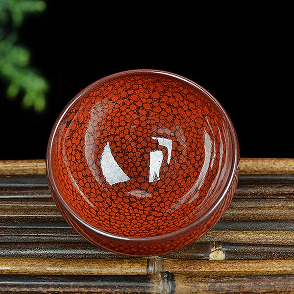 Bemy Tangerine Partridge Tenmoku Tea Cups
